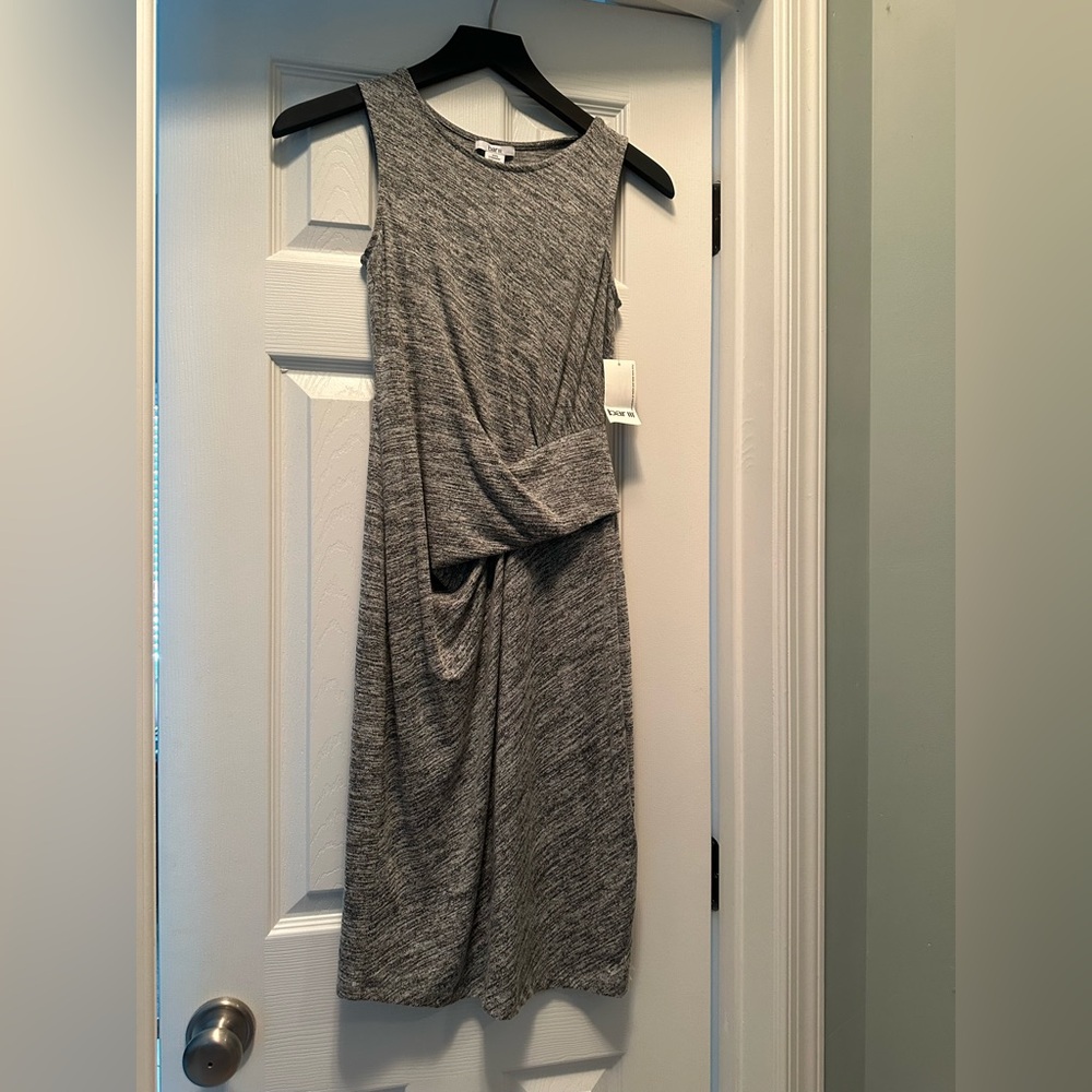 Bar III Gray Sleeveless Dress